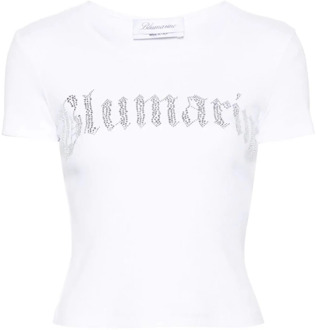 Blumarine Stijlvolle T-shirt voor vrouwen Blumarine , White , Dames - L,M,S