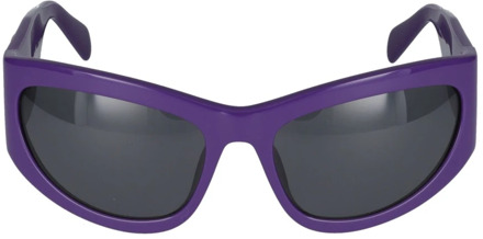 Blumarine Stijlvolle zonnebril Sbm840 Blumarine , Purple , Dames - 60 MM