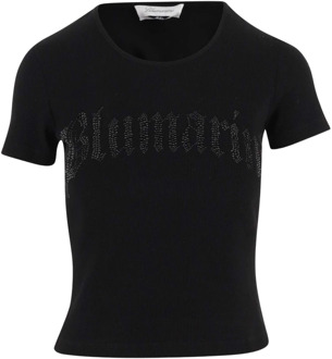 Blumarine T-Shirts Blumarine , Black , Dames - S,Xs