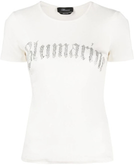 Blumarine T-Shirts Blumarine , White , Dames - L,M,S,Xs