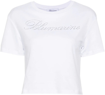 Blumarine T-Shirts Blumarine , White , Dames - M,S,Xs