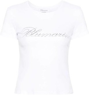 Blumarine Witte T-shirts & Polo's voor vrouwen Blumarine , White , Dames - L,M,S