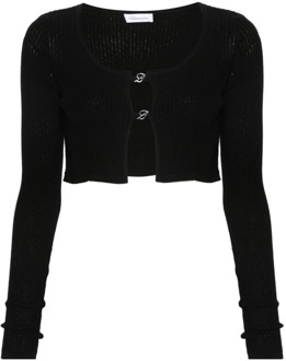 Blumarine Zwarte Cardigan Sweaters Blumarine , Black , Dames - M,S