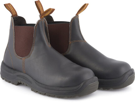 Blundstone #192 Chelsea-laars met bruine stalen neus
