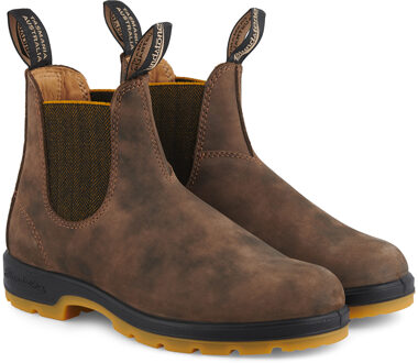 Blundstone #1944 Rustieke bruin/mosterd Chelsea-laars