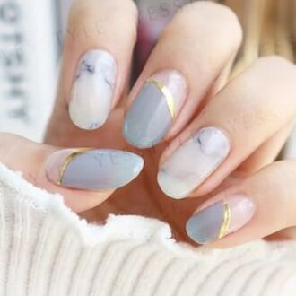 Blurry Nail Art Stickers 24 pcs