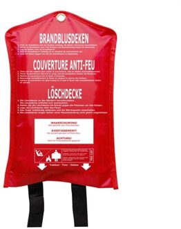 Blusdeken FEX-15900 - 1.6 x 1.8 meter Rood