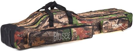 Blusea 120Cm 150Cm 3 Lagen Vissen Tas Draagbare Vouwen Hengel Reel Tas Visgerei Carry Bag Case reizen Opbergzakken stijl 2 120cm