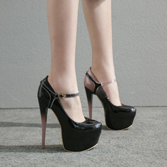 BLXQPYT Fashion Sexy Two wear Single Women Shoes High Heels16cm Pumps Platform wedding party Shoes Woman large size 33-50 YM-156