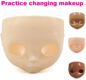 Blyth Doll Face Plate for diy your blyth makeuo Including Back Plate and Screws White normal Black tan Skin Baby Doll