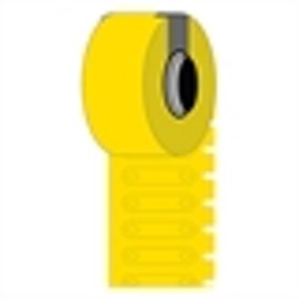 BM-4-7599-YL-R polyethyleen tags geel | 26 mm x 7 mm (origineel)