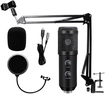 Bm 800 Verbeterde Bm 900 Usb Microfoon Voor Pc Microfone Condensador Usb Karaoke Microfoon Met Standaard Statief & Pop Filter 6