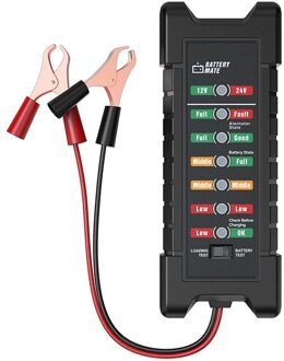 BM410 Auto Batterij Tester Clip 12V 24V Digitale Test 6 Led Verlichting Display