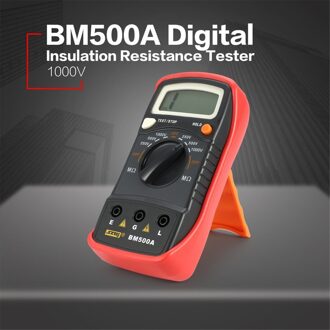 BM500A Digitale 1000V Auto Range Isolatie Weerstand Ohm Meter Tester Megohmmeter Multimeter Voltmeter Led Indicatie