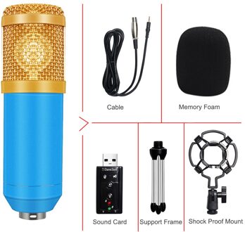 BM800 Microfoon Set Met Geluidskaart Microfono Karaoke Microfoon Opname Studio Bm800 Mic Ktv Karaoke Mic Braodcasting Zingen 7