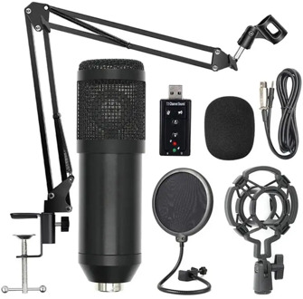 BM800 Professional Suspension Microphone Kit Studio Live Stream Broadcasting Recording Condenser Microphone fifine k669 Set
