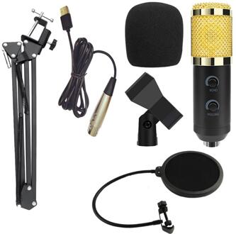 BM900 Usb Capacitieve Microfoon Vocal Opname Wired Mic Kits Voor Pc Computer