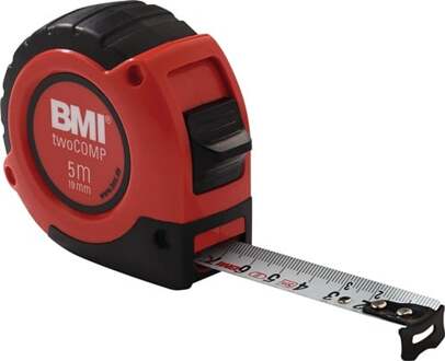 BMI rolbandmaat 8 mtr TwoComp magnetisch