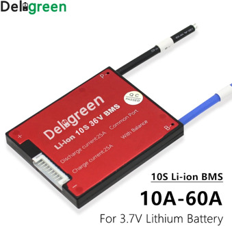 BMS 10S 15A 20A 30A 40A 50A 60A Protection Circuit Board for 3.7V 36V Lithium Battery Pack WaterProof with balance