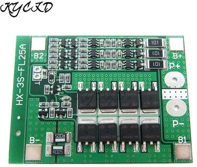BMS 3S 12V 25A 18650 Lithium Battery Charge Protection Board 18650 Battery Balancer Equalizer Cell for Electric Tools