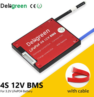 BMS 4S 12V 10A 20A 30A 40A 50A 60A for LiFePO4 battery pack Lithium rechargeable battery with balance waterproof