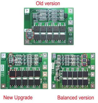 BMS Board Standard Balance 2S 20A/ 3S 20A/ 3S 40A/ 4S 40A 7.4V-16.8V 18650 Lithium Battery Protection Board