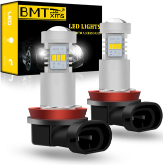 BMTxms 2x Canbus For Skoda Octavia 2 3 MK2 MK3 1Z 5E A5 A7 FL 2005+ Vehicle LED H11 H8 Front Fog Light Upgrade Error Free White