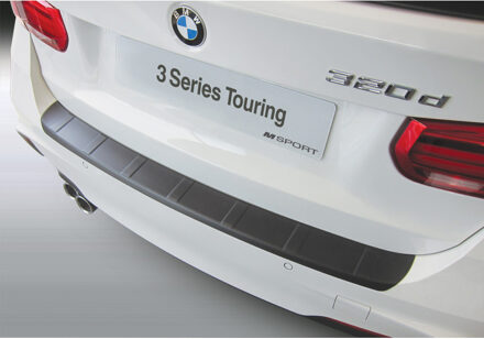 BMW ABS Achterbumper beschermlijst passend voor BMW 3-Serie F31 Touring 9/2012- 'M-Sport' 'Ribbed' Zwart