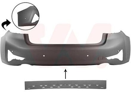 BMW Achterbumper In Primer 0593546