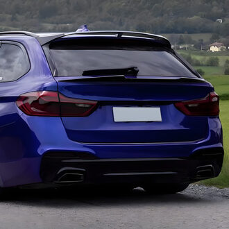 BMW AutoStyle Onderste achterspoiler passend voor BMW 5-Serie G31 Touring 2017-2024 (ABS Glanzend zwart) TSBM130