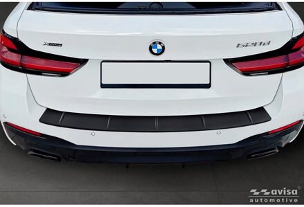BMW Avisa Matzwart RVS Achterbumperprotector passend voor BMW 5 Serie Touring (G31) Facelift 2020-2024 AV240362