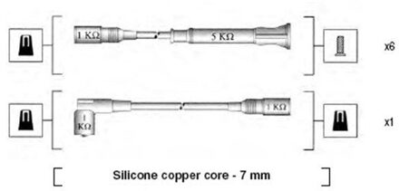 BMW Bougiekabelset MSK547