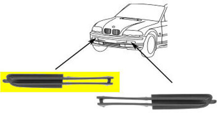 BMW BUMPERGRILL RECHTS tot 08/'01 0646588