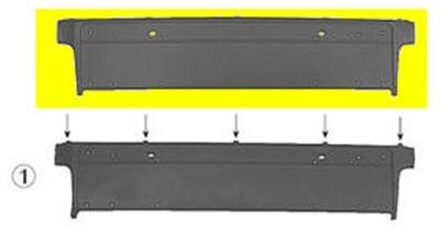 BMW Bumperlijst Midden -9/00 (uitg.chroom Lijst) 0639580