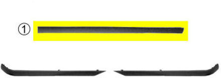 BMW Bumperlijst Midden Achter -9/93 Glad 0640550