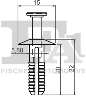 BMW Clip, bumper 102000925