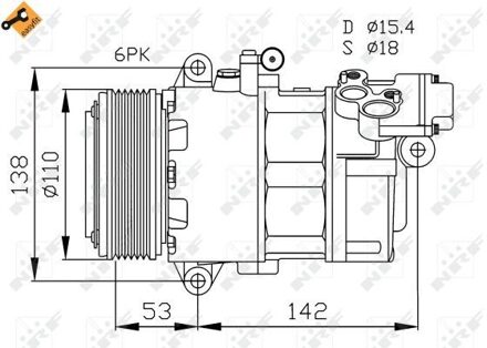 BMW Compressor, airconditioning 32184