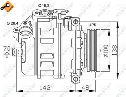 BMW Compressor, airconditioning 32433
