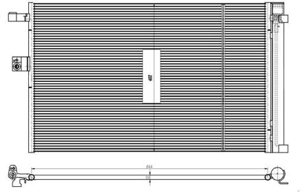 BMW Condensor, airconditioning 350462