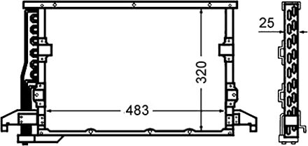 BMW Condensor, airconditioning AC512000S