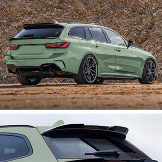 BMW Dakspoiler (Spoiler Cap) passend voor BMW 3-Serie G21 Touring 2019- (ABS Glanzend zwart) TSBM119