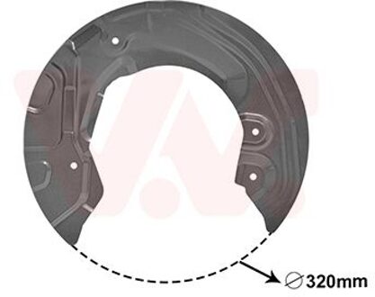 BMW Dekplaat, remschijf 0627371