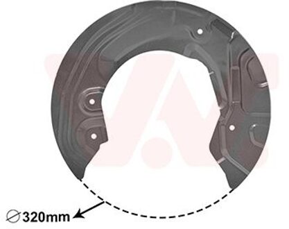 BMW Dekplaat, remschijf 0627372