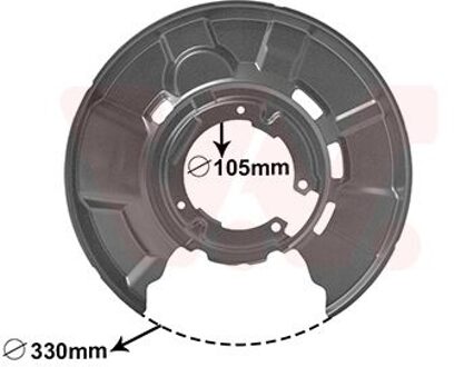 BMW Dekplaat, remschijf 0627374