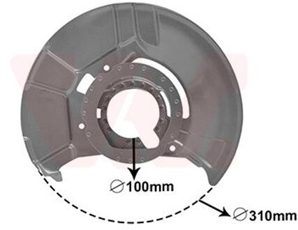 BMW Dekplaat, remschijf 0640371