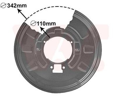 BMW Dekplaat, remschijf 0649374