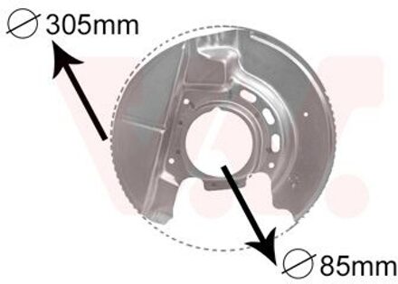 BMW Dekplaat, remschijf