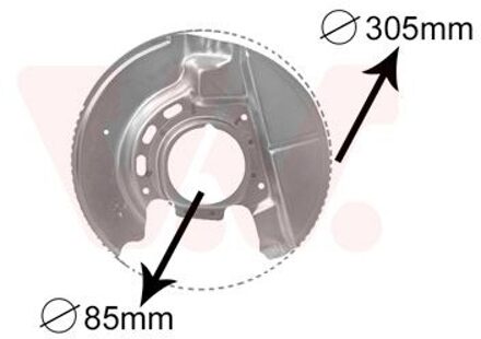 BMW Dekplaat, remschijf