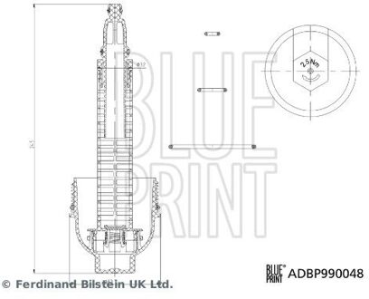 BMW Deksel, oliefilterbehuizing Blue Print Solution ADBP990048