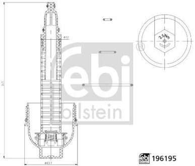 BMW Deksel, oliefilterbehuizing febi Plus 196195
